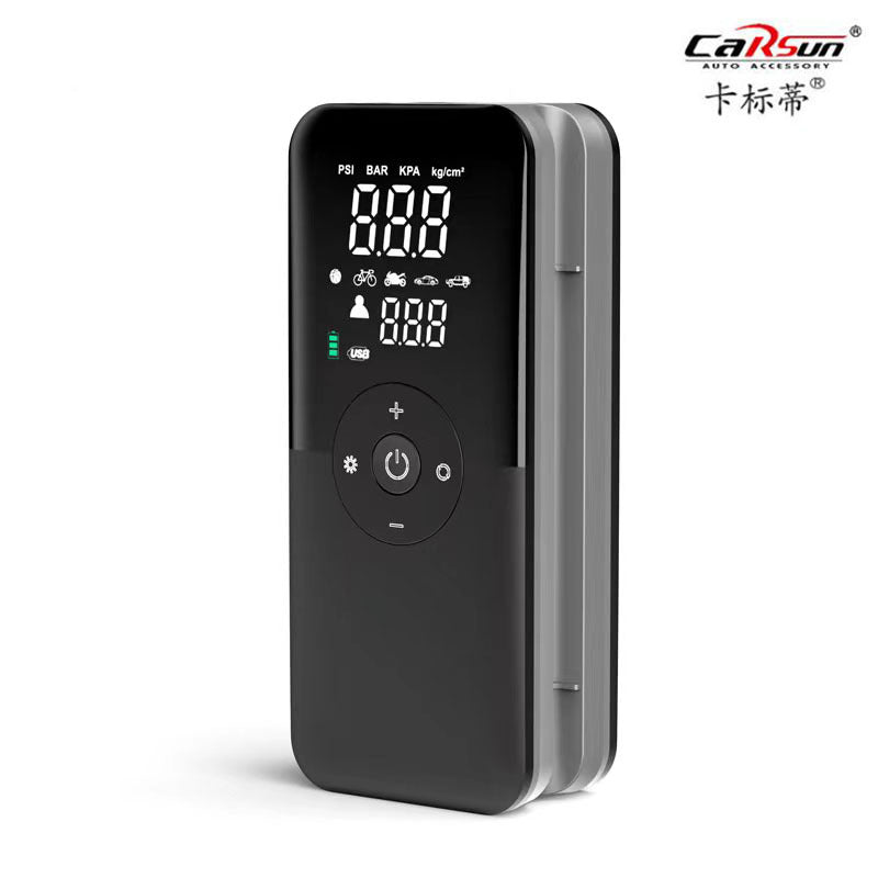 ポータブル電動エアコンプレッサー｜緊急時も安心、軽量コンパクトでどこでも使えるタイヤ空気入れ