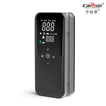 ポータブル電動エアコンプレッサー｜緊急時も安心、軽量コンパクトでどこでも使えるタイヤ空気入れ